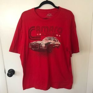 Camaro by Chevrolet Red Graphic Tee 100% Cotton XL